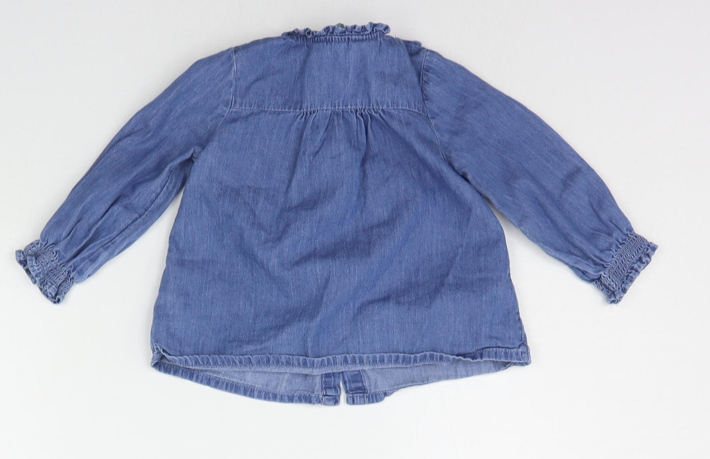 Primark Baby Blue   Basic Button-Up Size 9-12 Months
