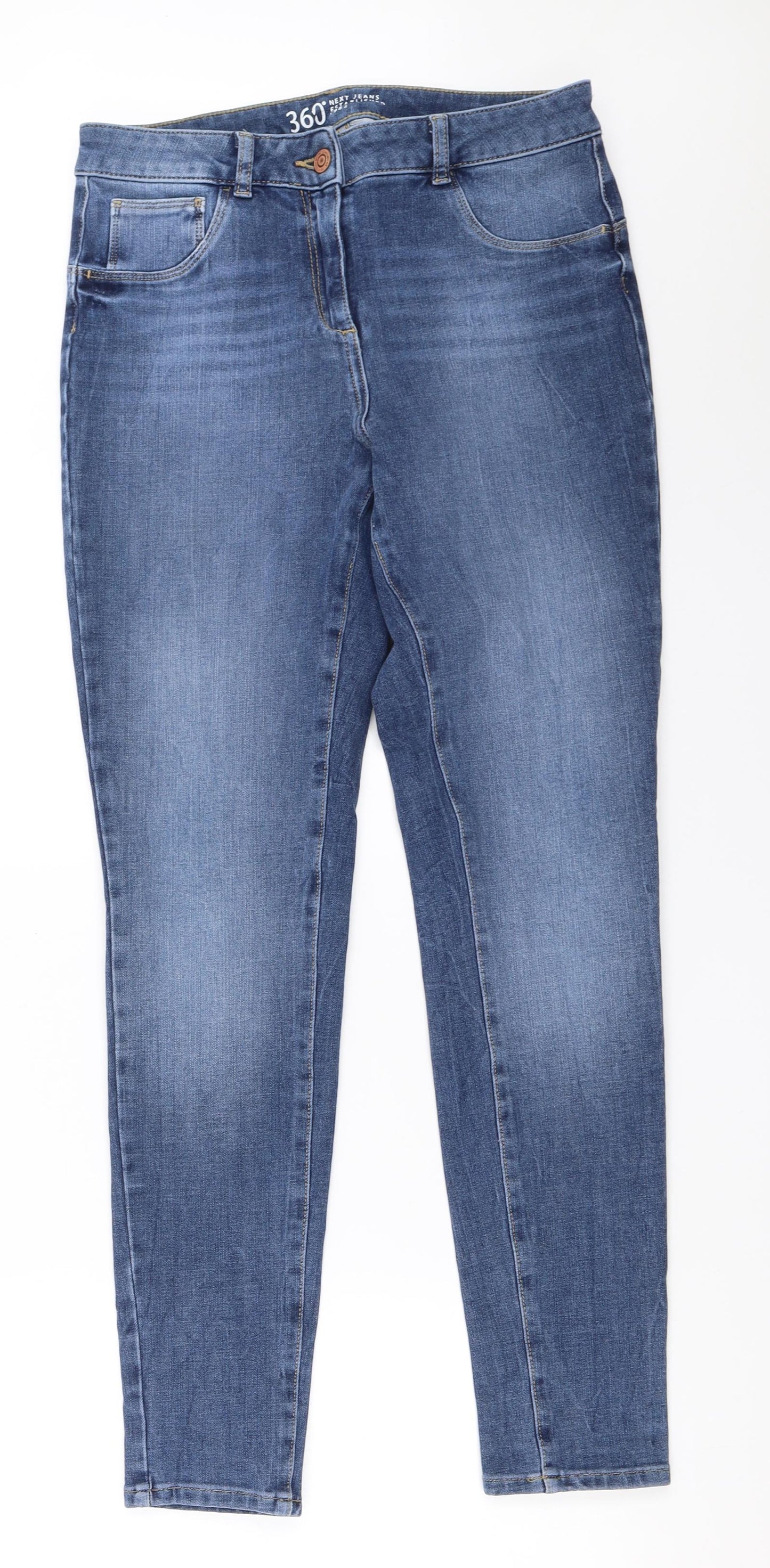 NEXT Womens Blue   Skinny Jeans Size 14 L29.5 in