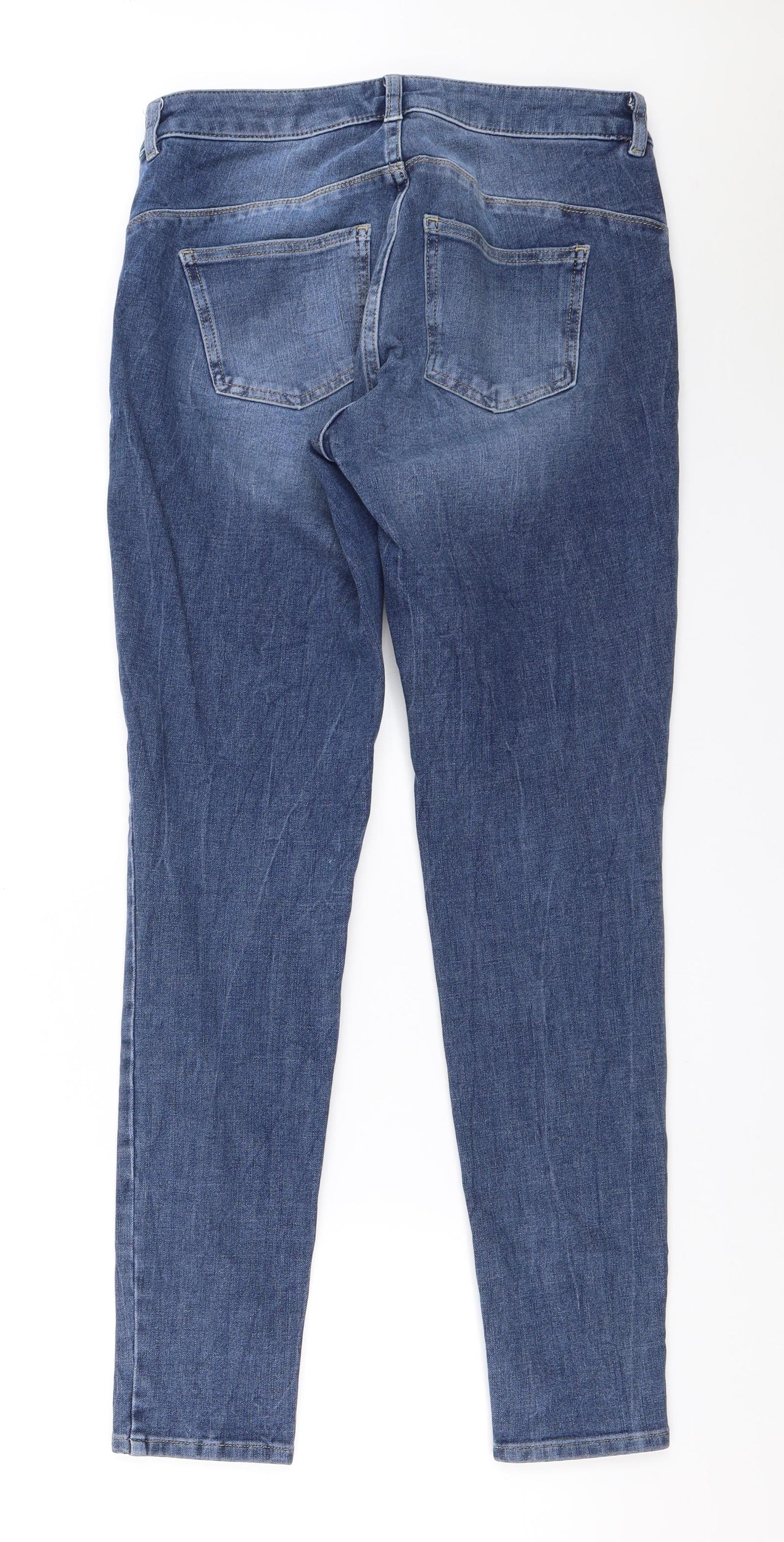NEXT Womens Blue   Skinny Jeans Size 14 L29.5 in