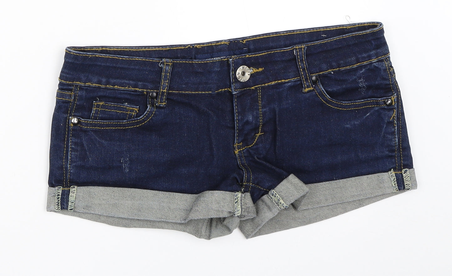 Miss Sixty Womens Blue  Denim Hot Pants Shorts Size 27 in