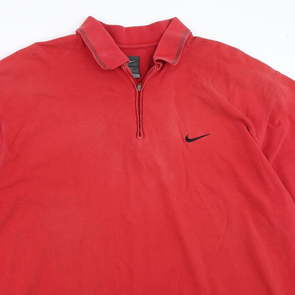 Nike Mens Red    Polo Size XL