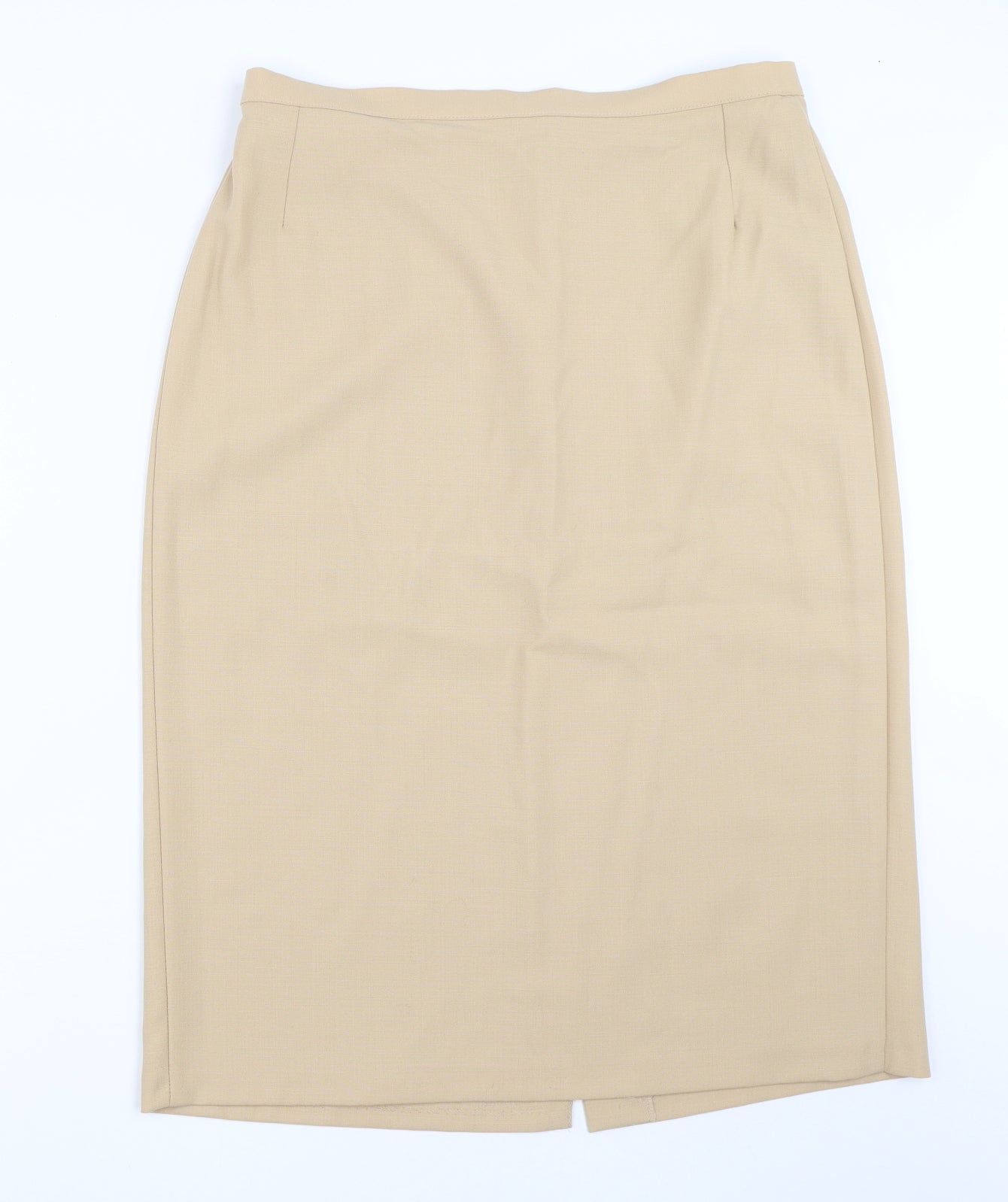 Marks and Spencer Womens Beige   Straight & Pencil Skirt Size 16