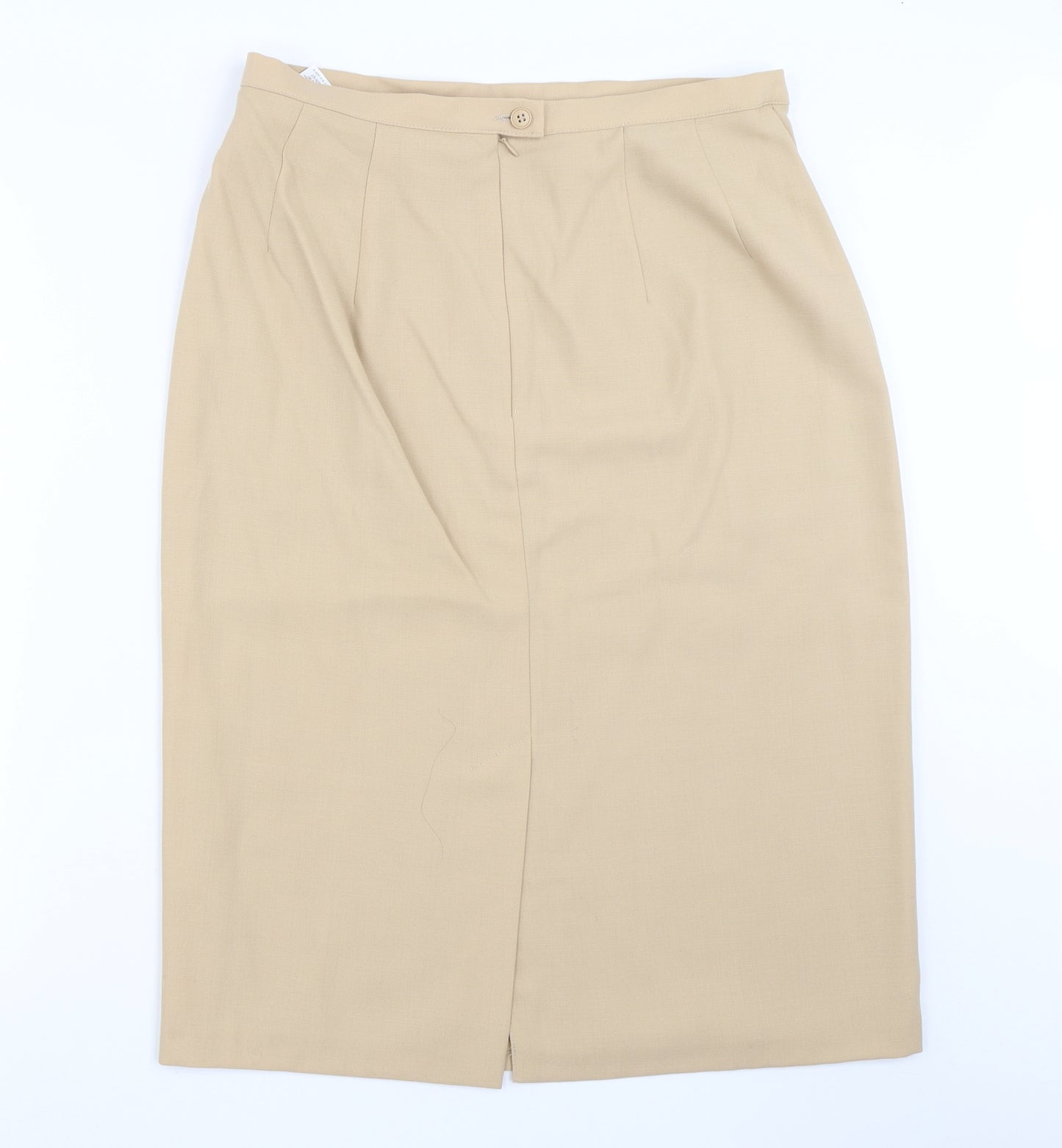 Marks and Spencer Womens Beige   Straight & Pencil Skirt Size 16