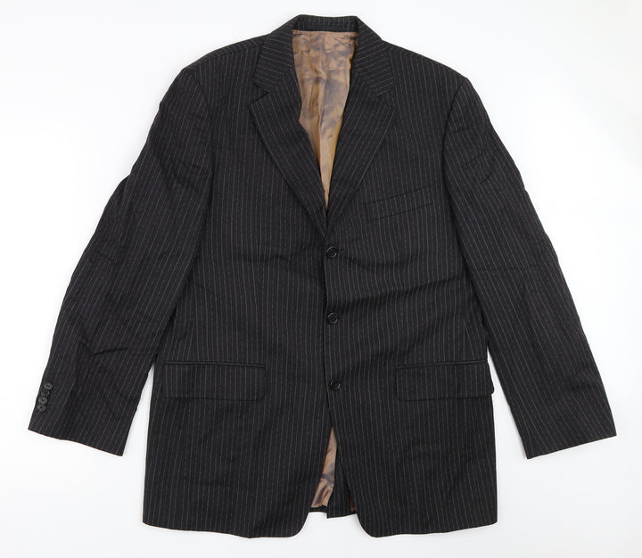 Bogart Mens Black   Jacket Blazer Size 40