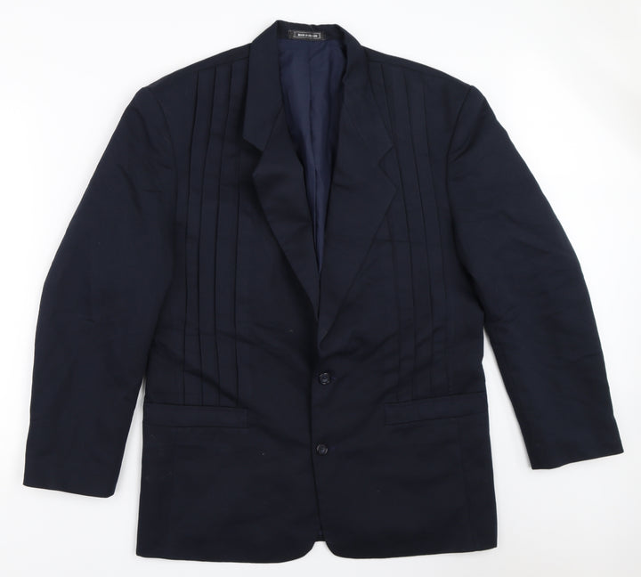 Elite Mens Blue Jacket Blazer Size 40