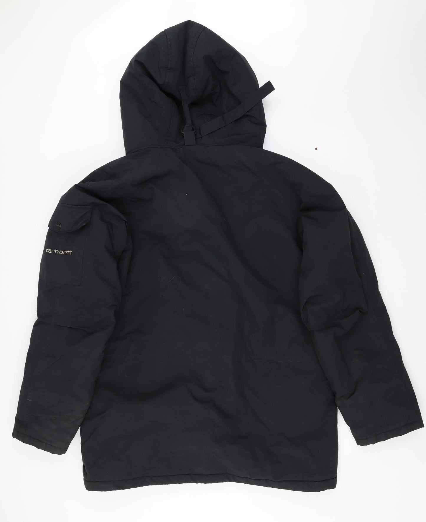 Carhartt Mens Black   Overcoat Coat Size XL