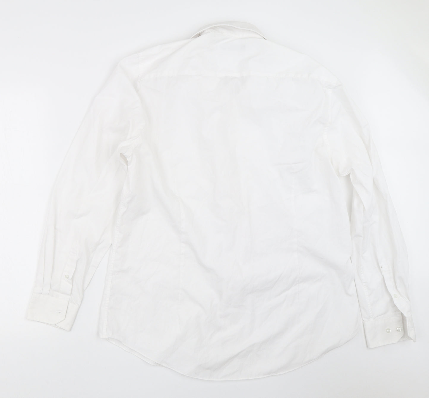 TU Mens White    Dress Shirt Size 17