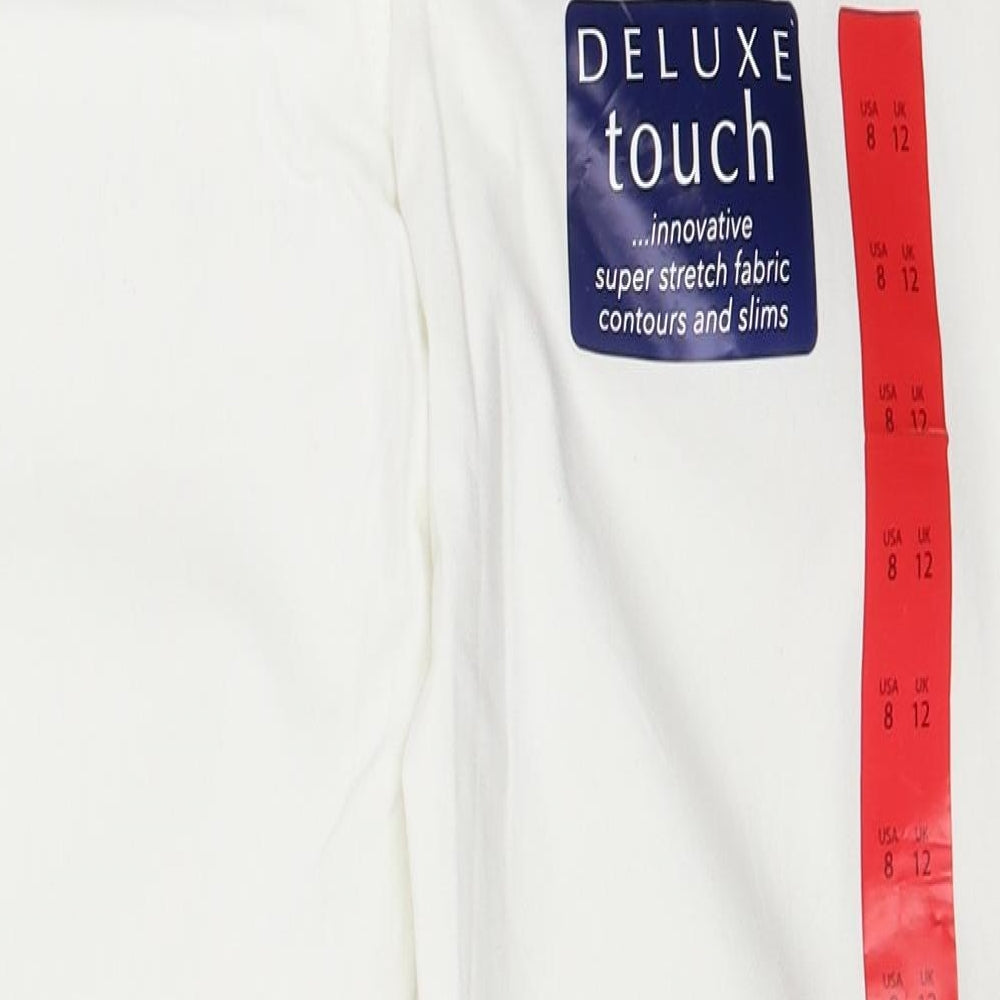 Bandolino Womens White   Skinny Jeans Size 12 L27 in