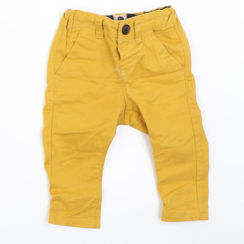NEXT Boys Yellow   Capri Trousers Size 3-6 Months