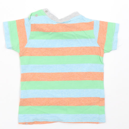 NEXT Boys Green Striped  Basic T-Shirt Size 3-6 Months