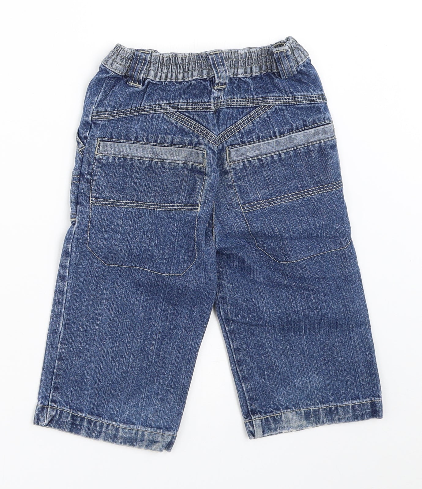George Boys Blue  Denim Capri Jeans Size 12-18 Months