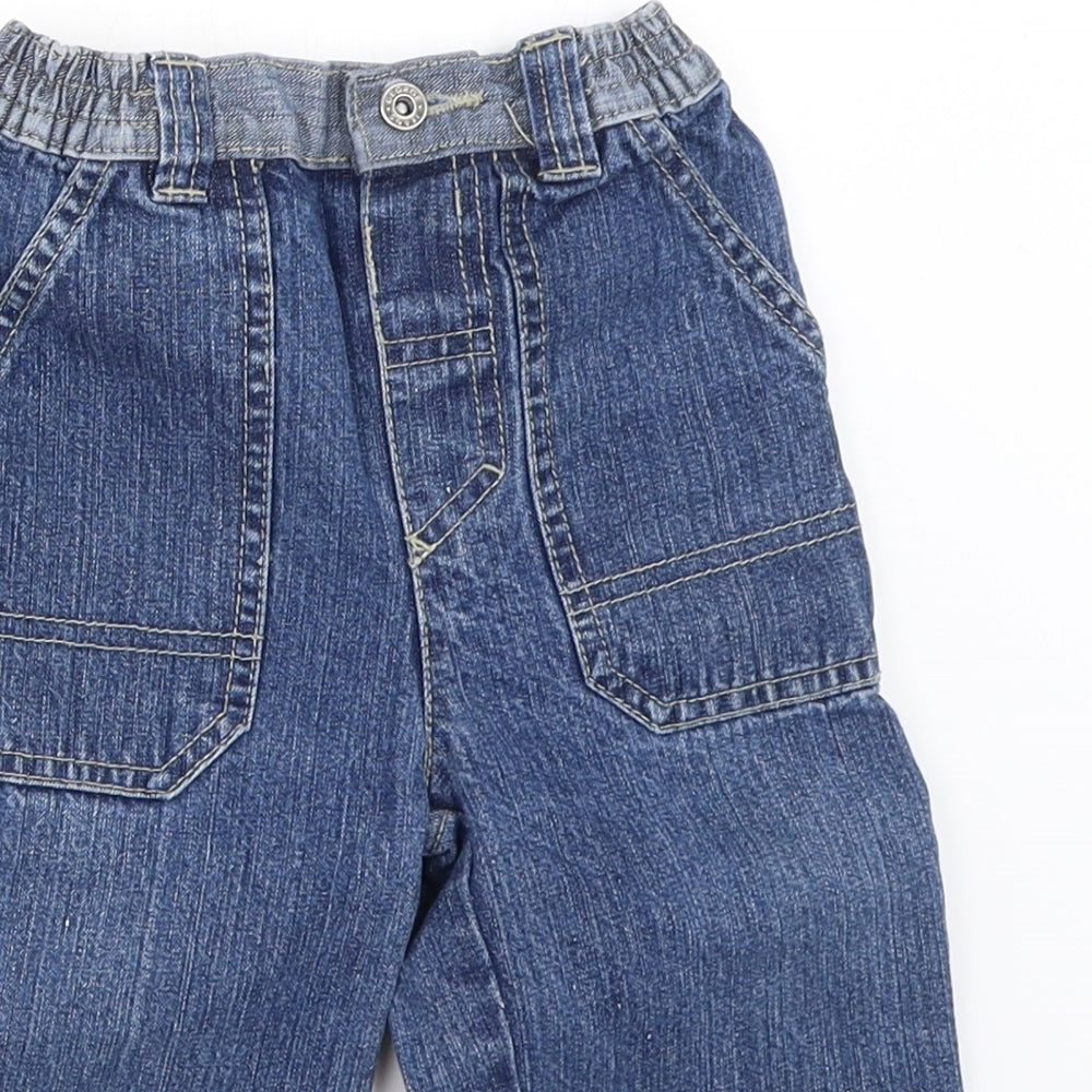 George Boys Blue  Denim Capri Jeans Size 12-18 Months