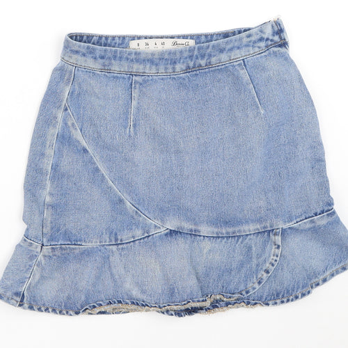 Primark Womens Blue  Denim Mini Skirt Size 8