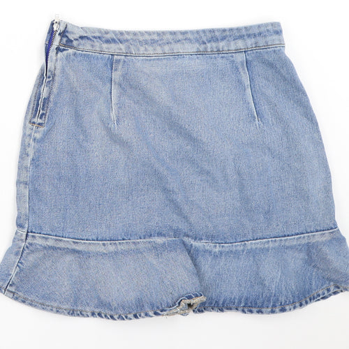 Primark Womens Blue  Denim Mini Skirt Size 8