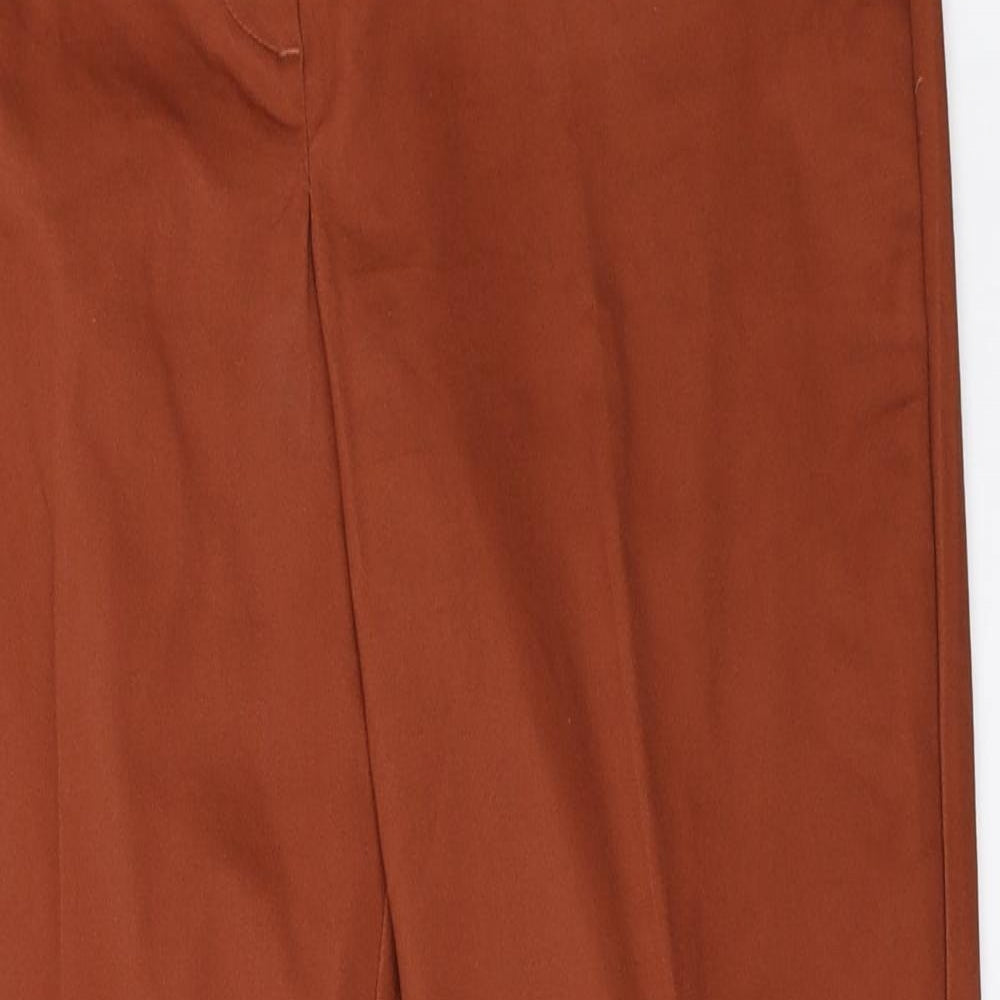 H&M Womens Brown   Capri Trousers Size 16 L27.5 in