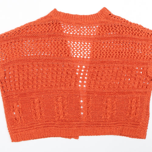 TU Womens Orange   Cardigan Jumper Size 10