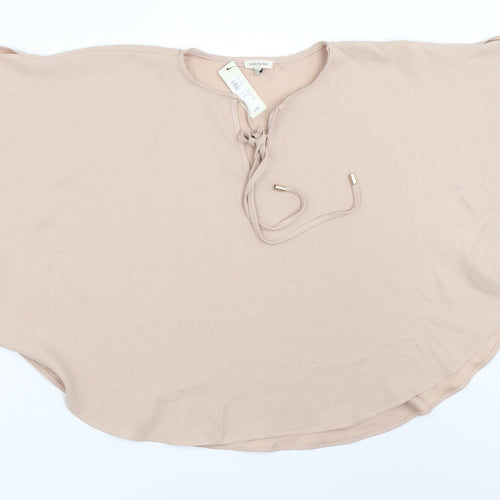 River Island Womens Beige   Basic Blouse Size 6