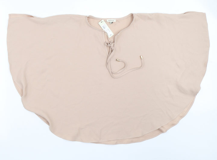 River Island Womens Beige Basic Blouse Size 6