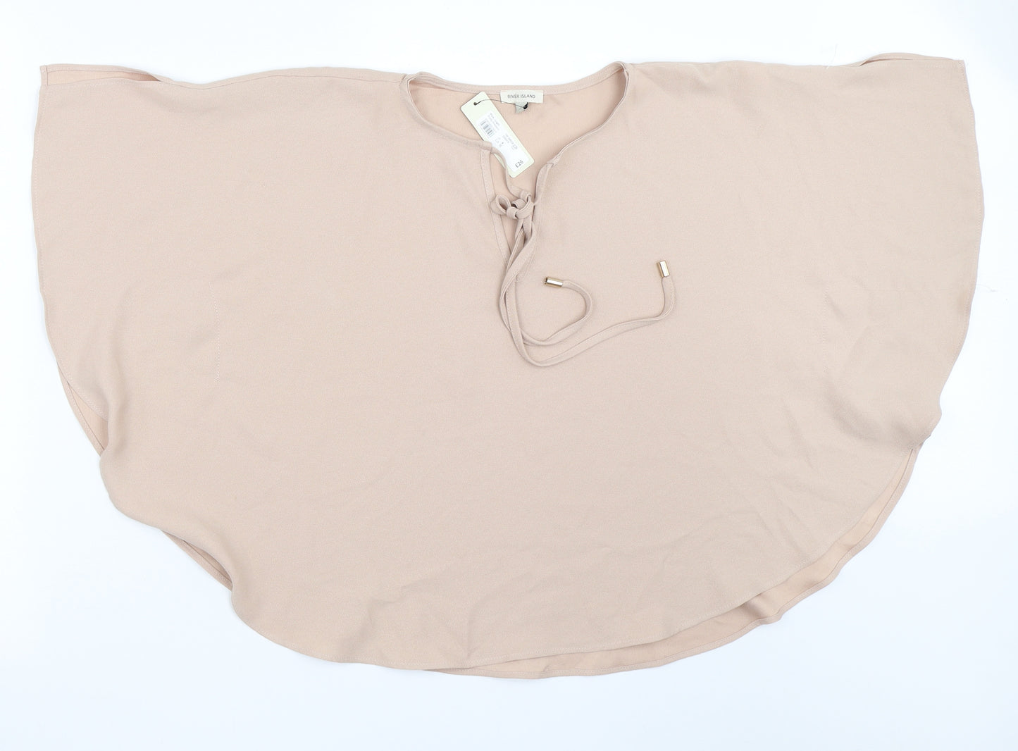 River Island Womens Beige   Basic Blouse Size 6