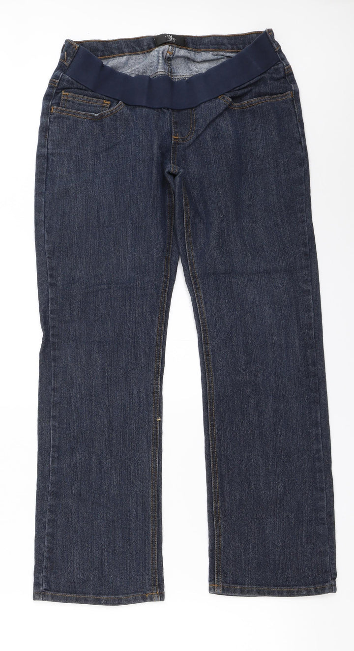 M2B Womens Blue  Denim Straight Jeans Size 10 L27 in