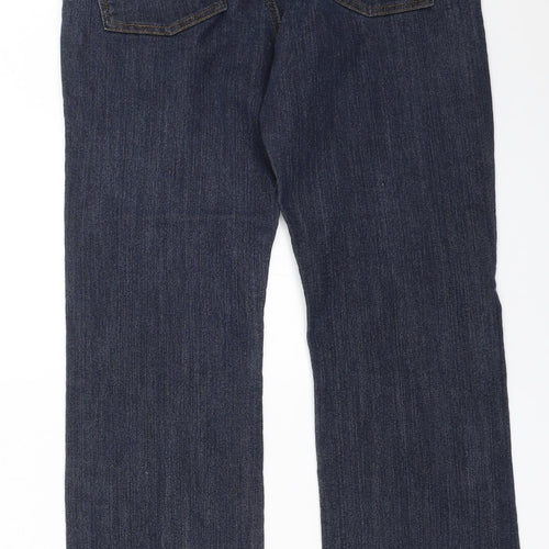 M2B Womens Blue  Denim Straight Jeans Size 10 L27 in