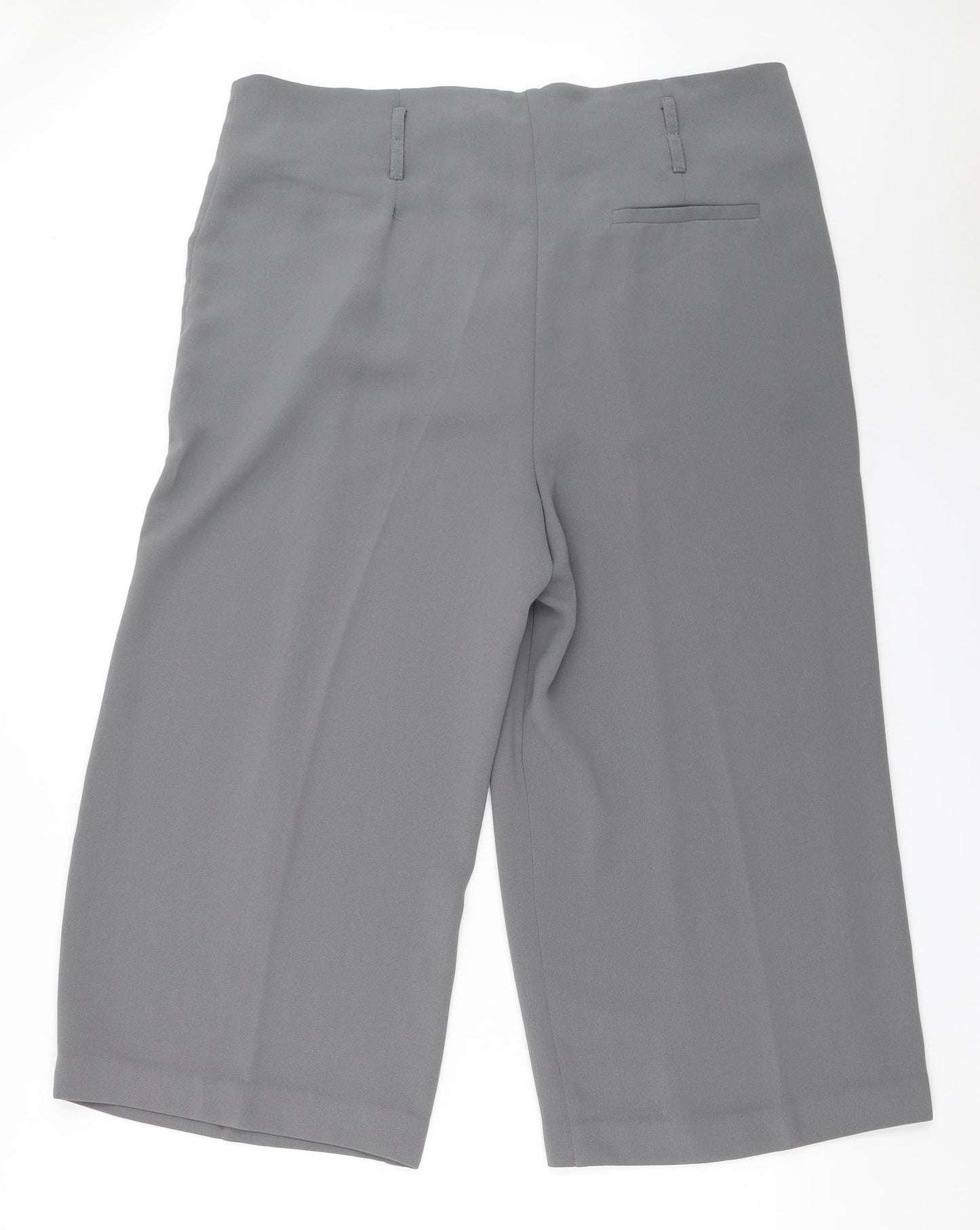 NEXT Womens Grey   Cropped Trousers Size 16 L21.5 in