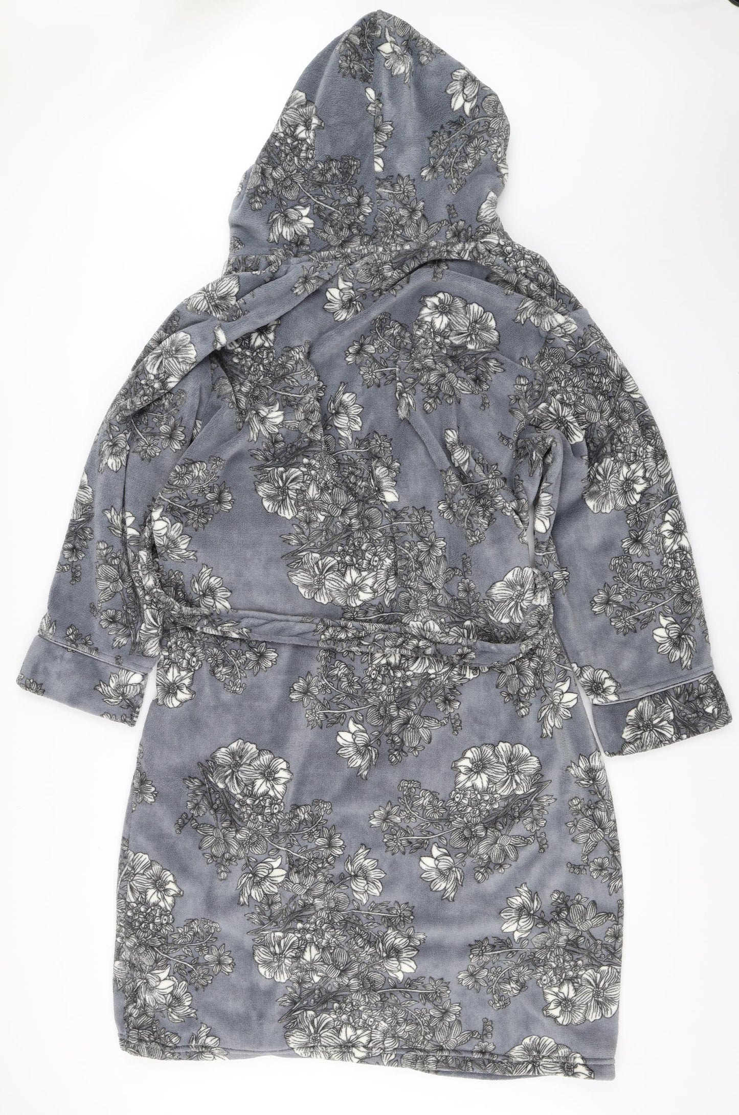 Primark Womens Grey Floral  Top Robe Size L