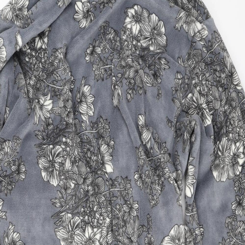 Primark Womens Grey Floral  Top Robe Size L