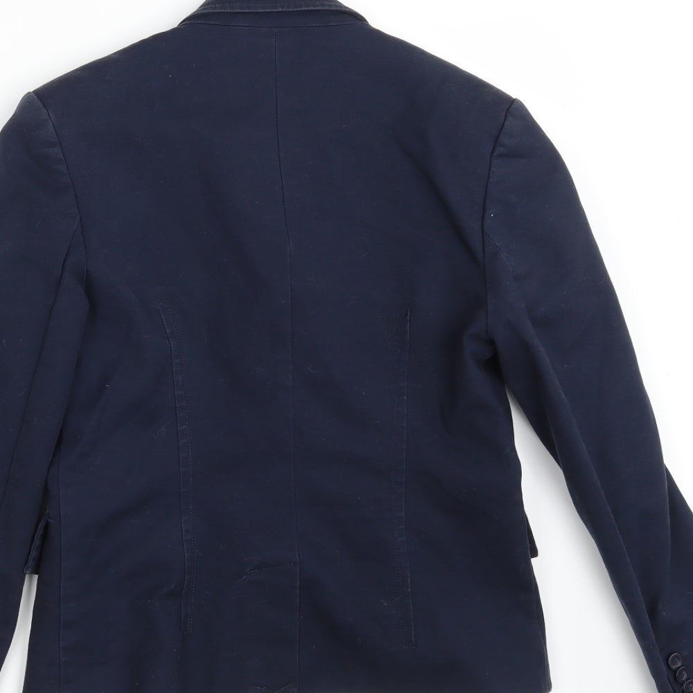 Dunnes Womens Blue  Denim Jacket Blazer Size 10