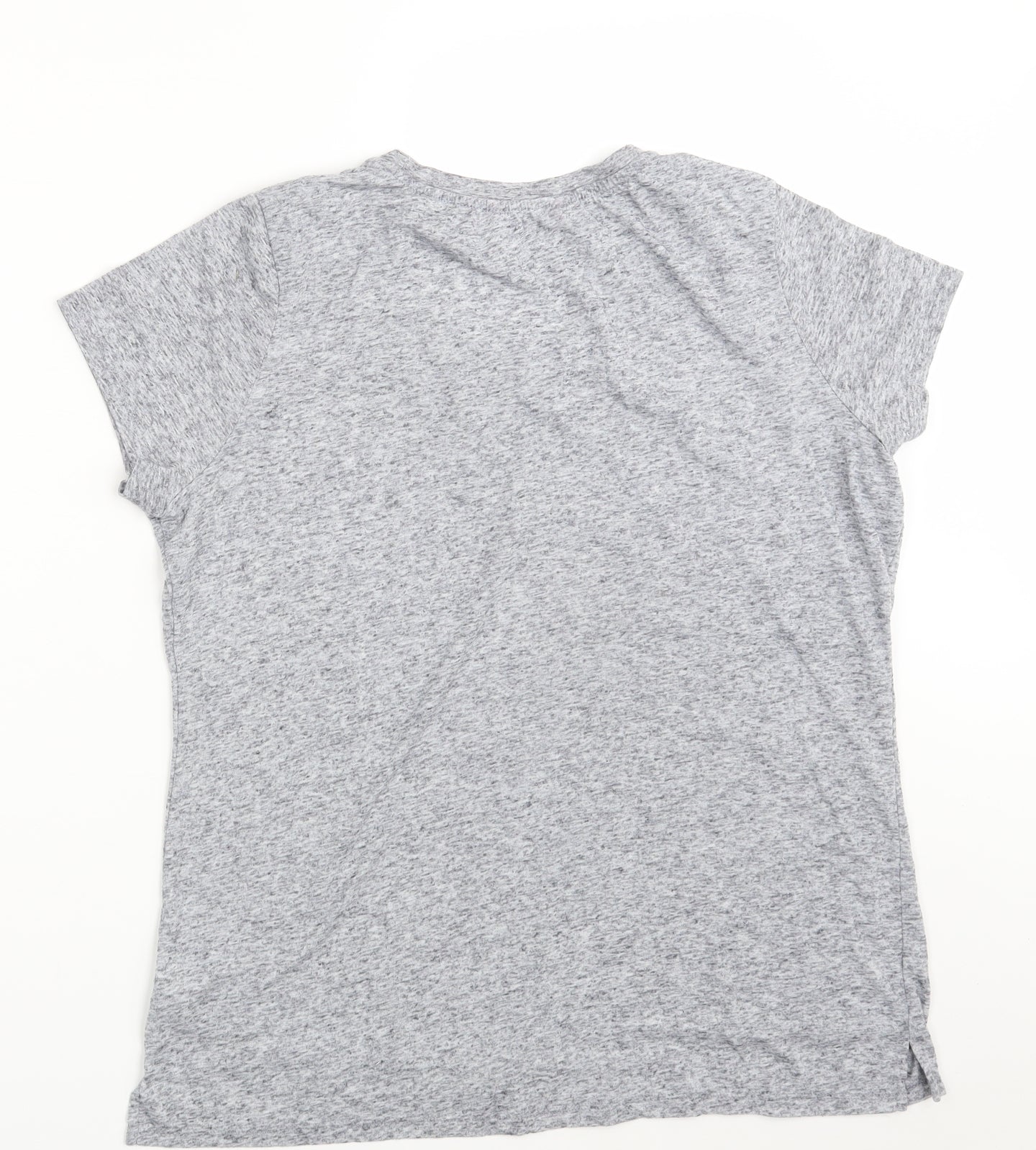 M&S Womens Grey   Basic T-Shirt Size 16