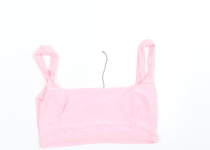 PRETTYLITTLETHING Womens Pink   Cropped Tank Size 10