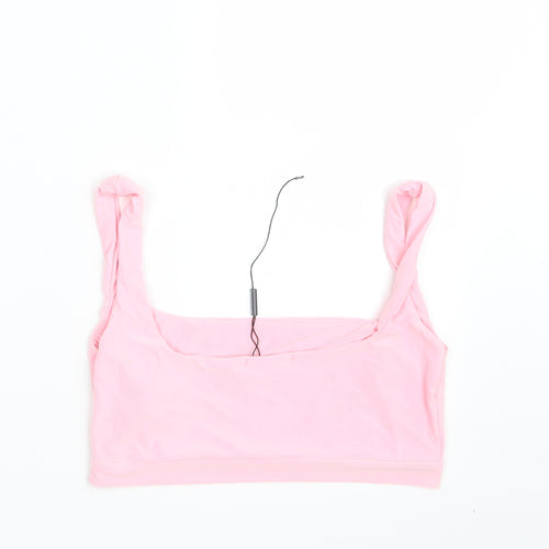 PRETTYLITTLETHING Womens Pink   Cropped Tank Size 10