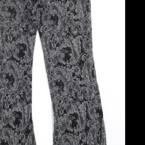 QED London Womens Grey Paisley  Bloomer Trousers Size S L29 in
