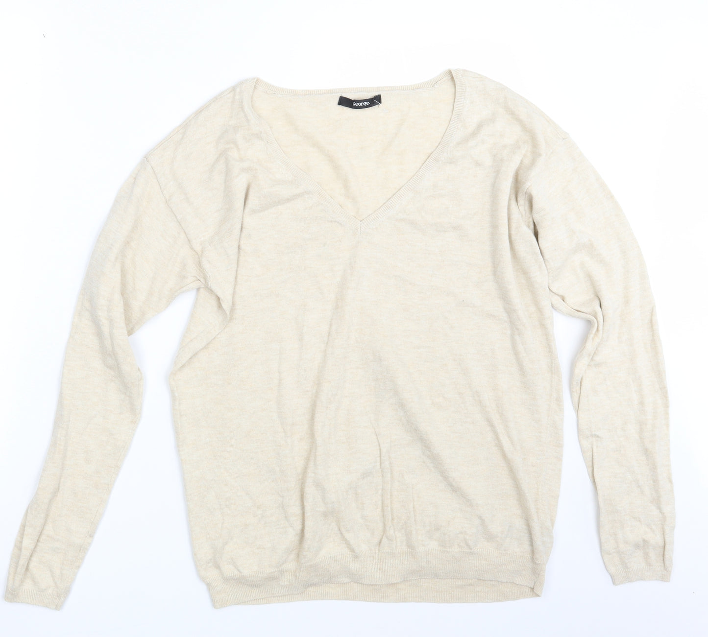George Womens Beige   Pullover Sweatshirt Size 16