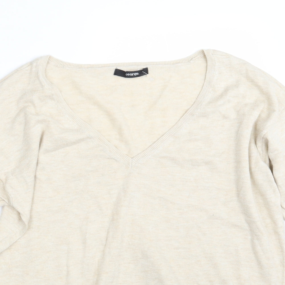 George Womens Beige   Pullover Sweatshirt Size 16