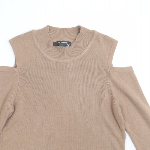 Primark Womens Beige  Knit Pullover Jumper Size 12