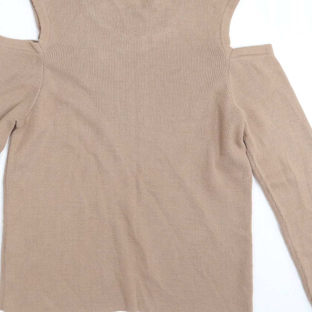 Primark Womens Beige  Knit Pullover Jumper Size 12