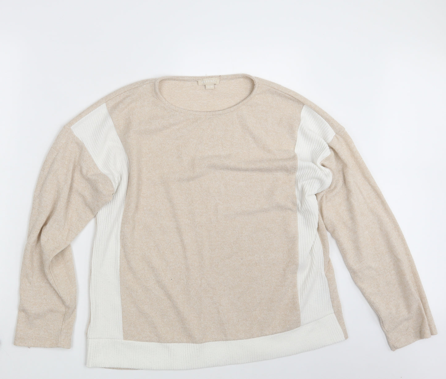 Jeff & Co Womens Beige   Pullover Sweatshirt Size 14