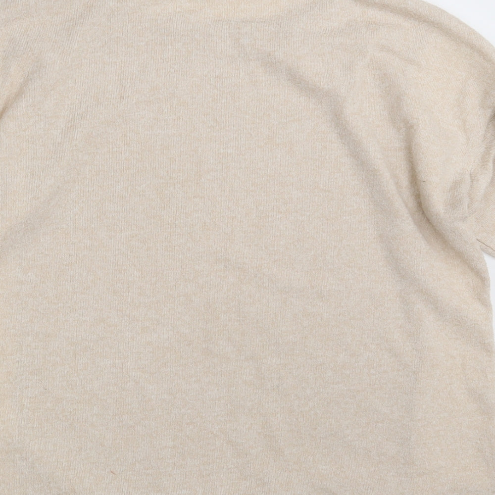 Jeff & Co Womens Beige   Pullover Sweatshirt Size 14