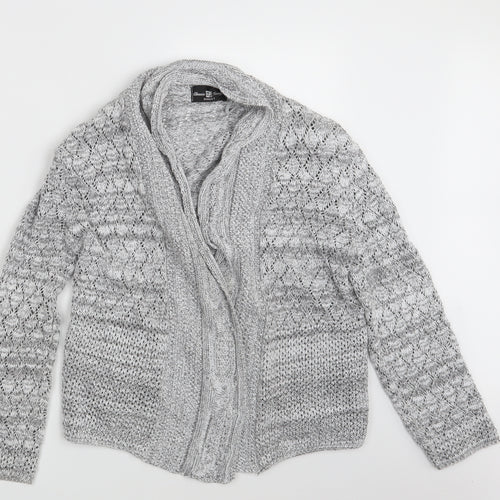 Classic Image Womens Grey  Knit Wrap Jumper Size M