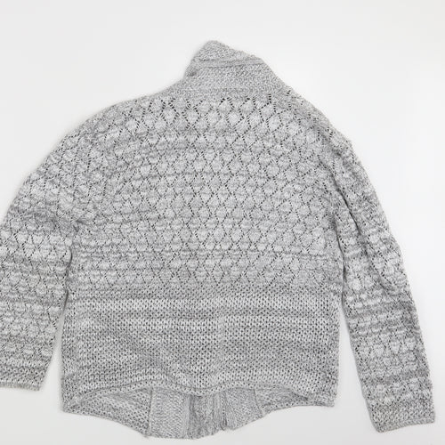 Classic Image Womens Grey  Knit Wrap Jumper Size M