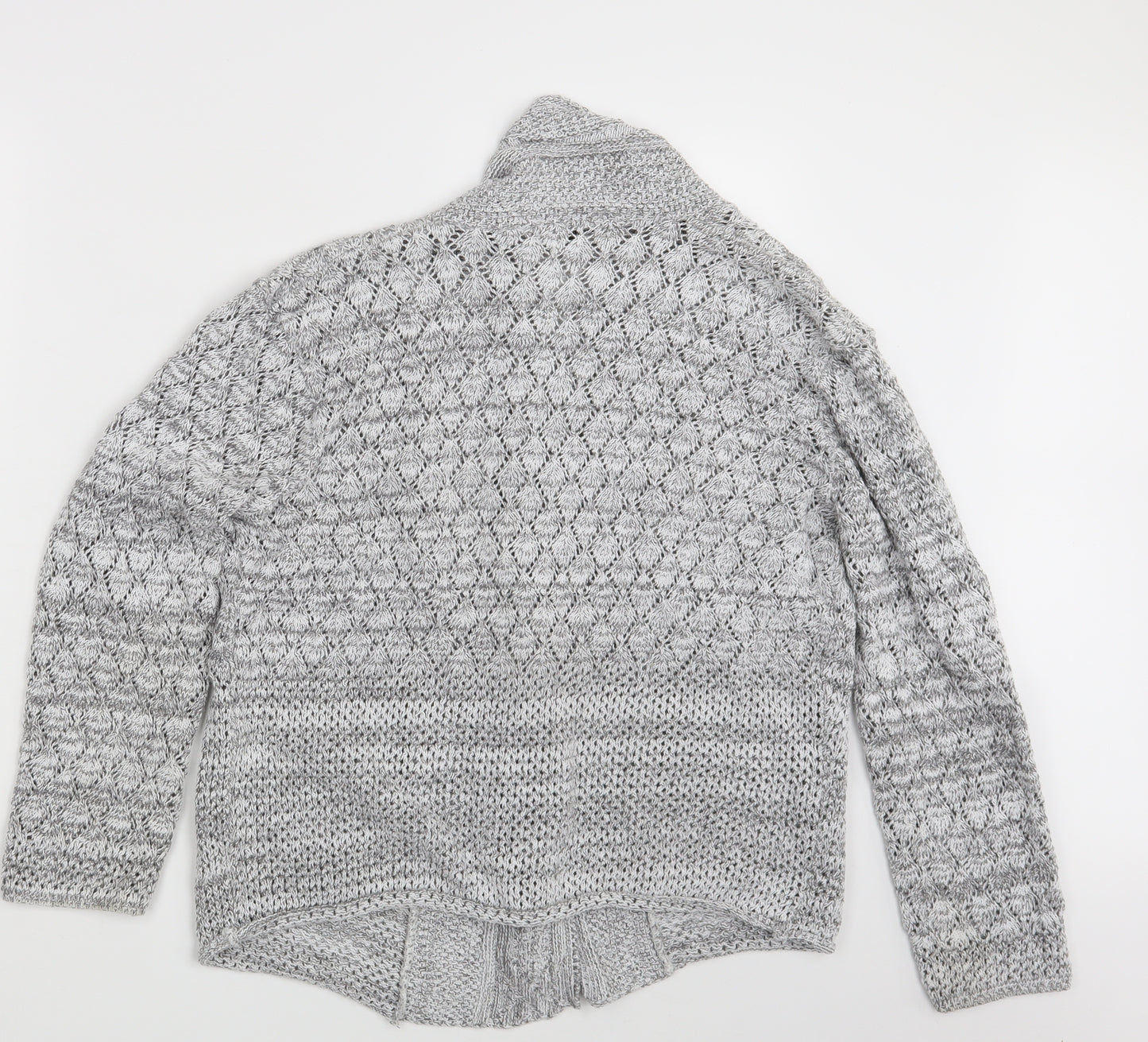 Classic Image Womens Grey  Knit Wrap Jumper Size M