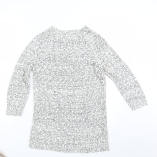New Look Womens Grey  Knit Pullover Jumper Size 8