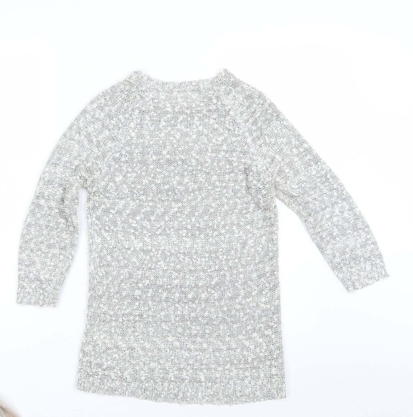 New Look Womens Grey  Knit Pullover Jumper Size 8