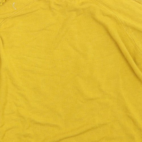 Per Una Womens Yellow Floral  Pullover Jumper Size 10