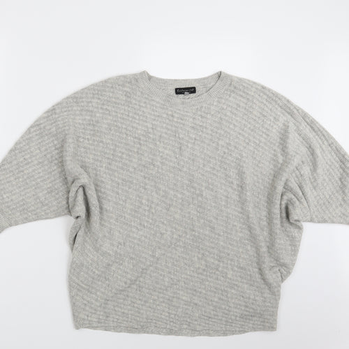 F&F Womens Grey  Knit Pullover Jumper Size 16