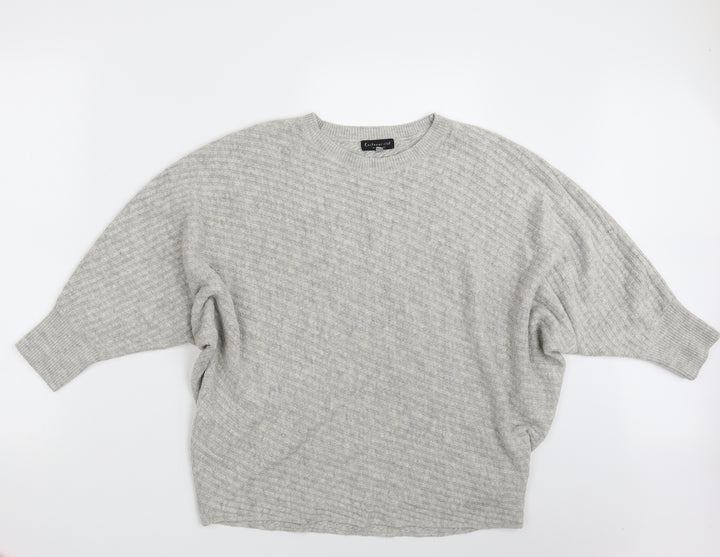 F&F Womens Grey  Knit Pullover Jumper Size 16