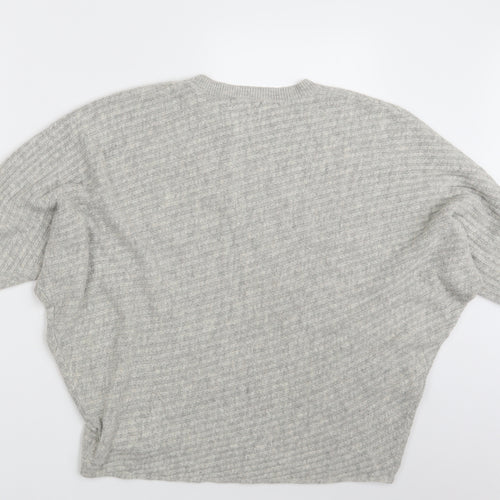 F&F Womens Grey  Knit Pullover Jumper Size 16