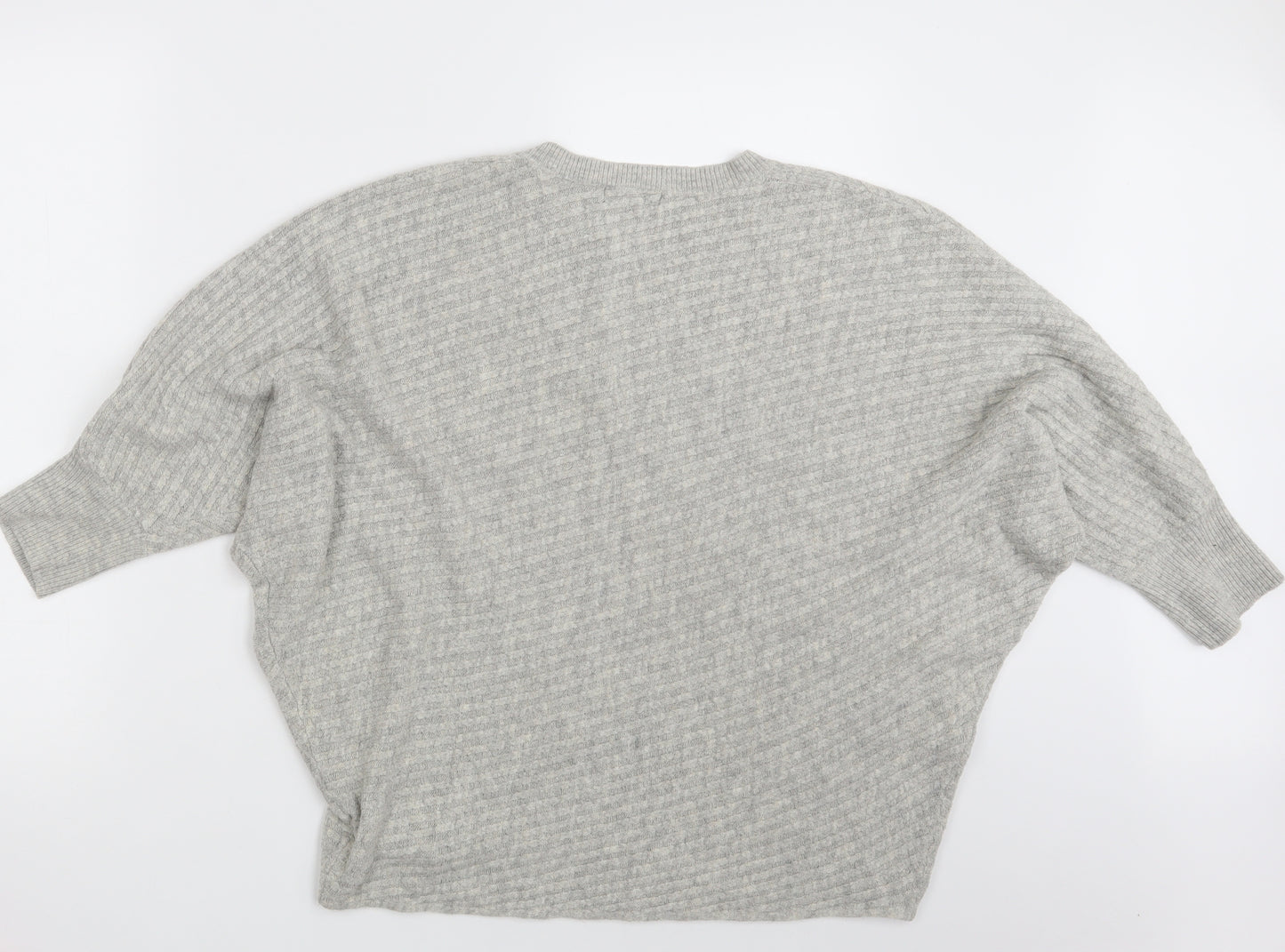 F&F Womens Grey  Knit Pullover Jumper Size 16