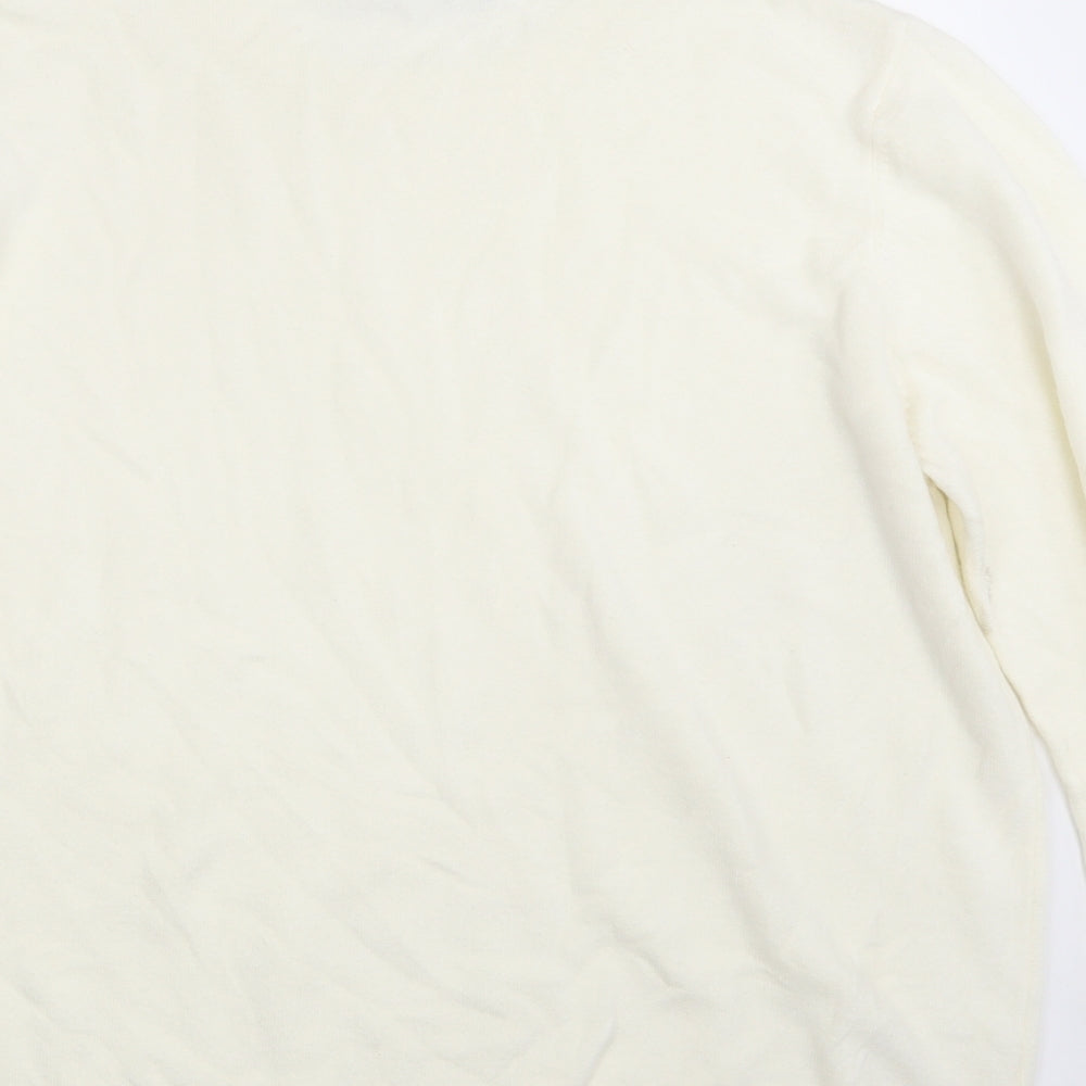 M&S Womens Ivory  Knit Pullover Jumper Size 22